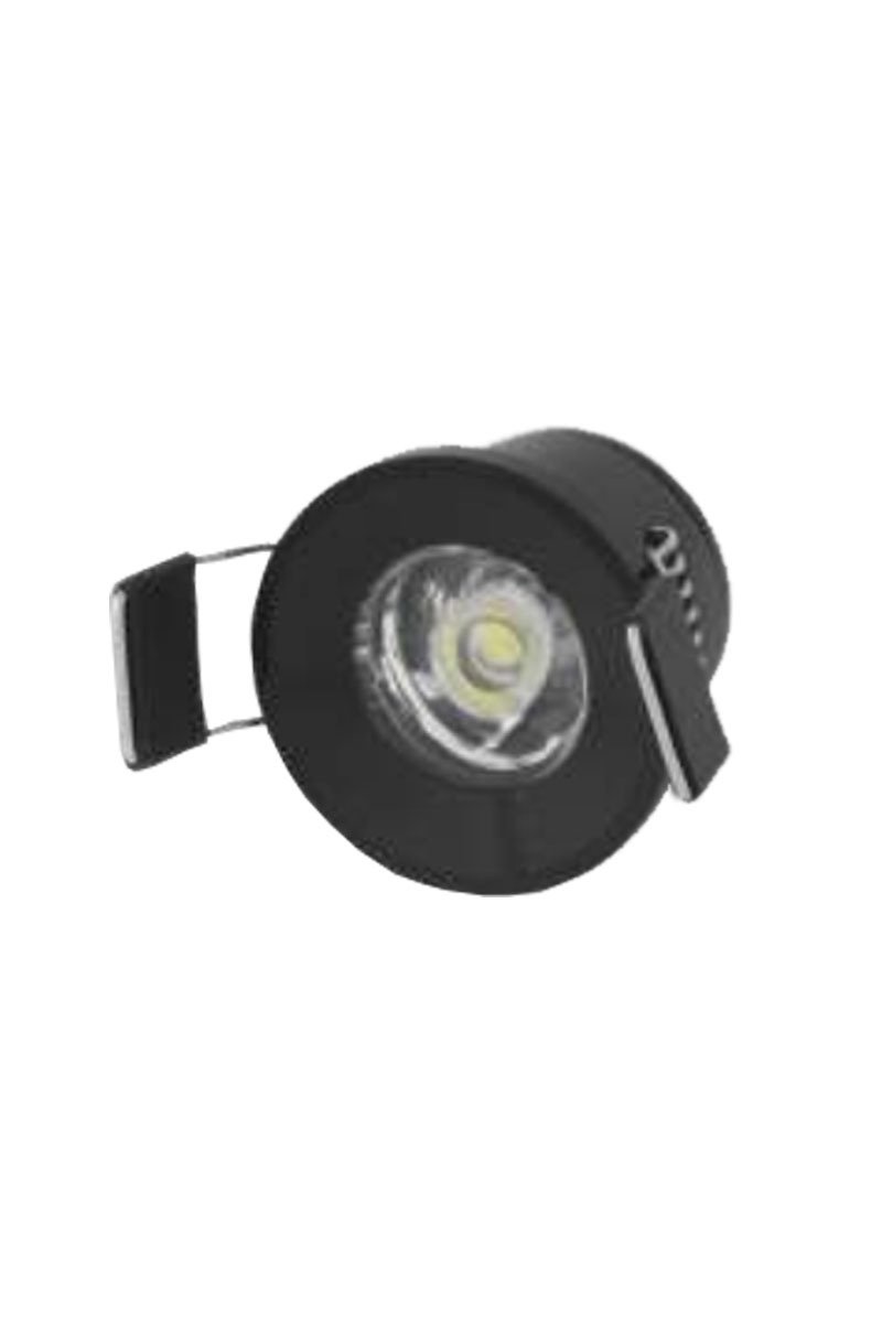 Cata 1.5 Watt Siyah Power Ledli Yıldız Spot 6500K Beyaz Işık