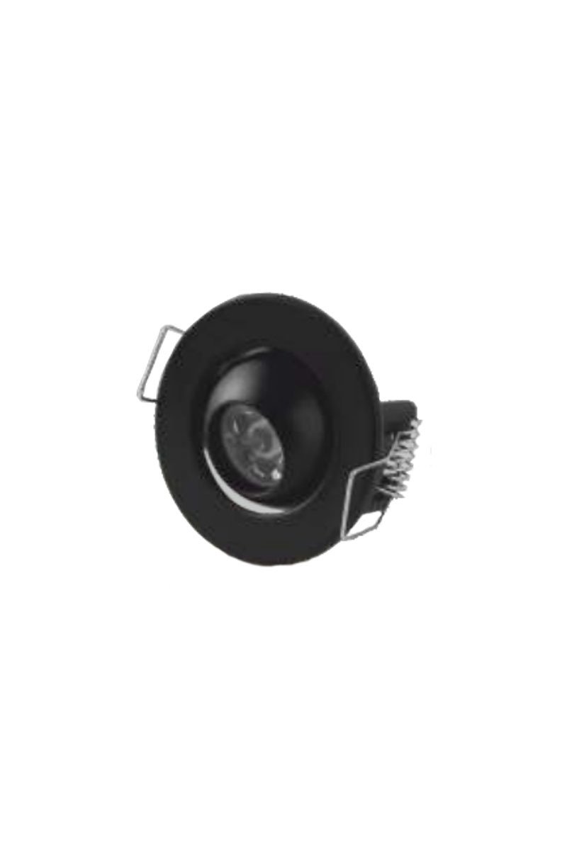 Cata 6500K Beyaz Işık 1.5 Watt Ufo Yıldız Spot (Hareketli) Siyah