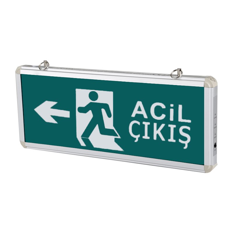 Cata Exit Çıkış Armatürü Ledli 4 Saat Akülü