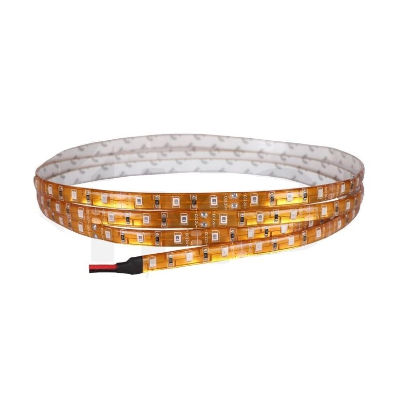 Tek Çip 2835 Dış Mekan Şerit Led - 5 Mt. Sarı