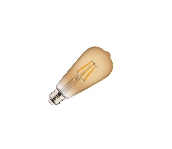 6 Watt Led Horoz Ampul E27 Duylu 2200K - Rustic